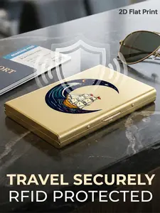 Unisex RFID Blocking Metal Card Holder, Side Open Design, Ultra-Thin Matte Card Case, Safe Storage, Fashion Accessory, Credit Card Wallet