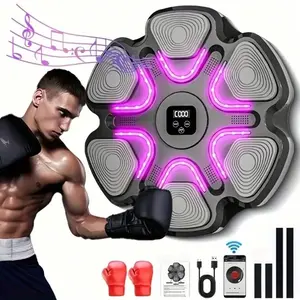 1 Set Wall-Mounted Smart Music Punching Board, Smart Music Boxing Machine, Electronic Boxing Training Mat, Boxing Training Machine For Home, Christmas Gift