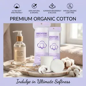 Reusable Soft Cotton Makeup Remover Pads, Gentle Deep Cleansing Facial Puff for Makeup Removal & Skincare, Skin-Friendly Washable Face Cleansing Pads for Daily Beauty Routine, TikTok Viral Beauty Essential