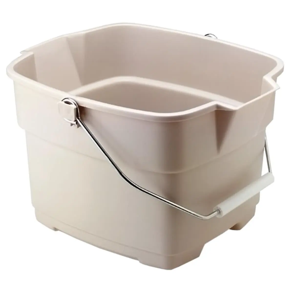 212 MAIN 15 Qt Roughneck Biscuit Bucket - Pack of 6 (6 Buckets) with Twin Spouts and Wire Bail, Six Buckets