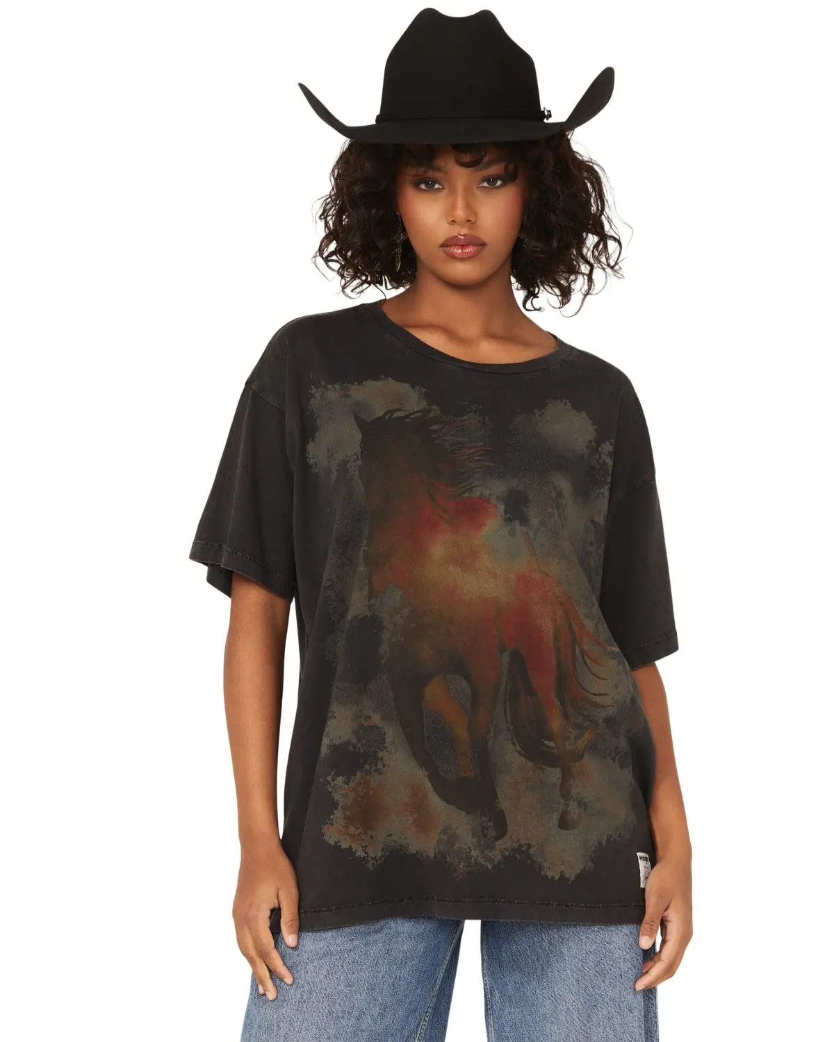 Wrangler Women's X Lainey Wilson Women'S Running Horse Short Sleeve Graphic - 112370411
