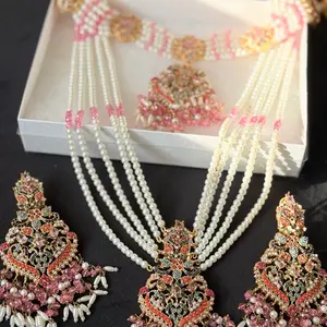 Royal Pearl & Kundan Bridal Jewelry Set