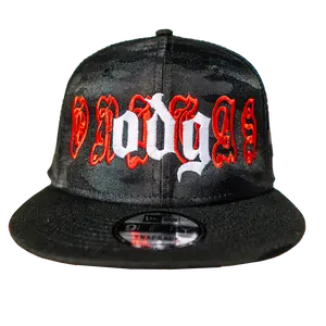 Camo Old English Hat (Red/White)