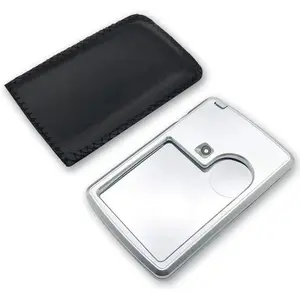 6X 3X Magnifying Glass Jewelry Loupe with LED Light Magnifier Mini Pocket Magnifying Lens for Kids Jewelers Seniors Reading