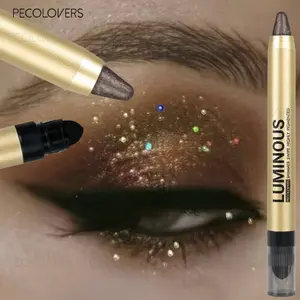 High-gloss Eyeshadow Stick, Matte and Pearlescent Texture, Ideal for 3D Eye Makeup, Waterproof and Sweatproof, Fast Application, Pearlescent Effect, Eyeshadow Pen