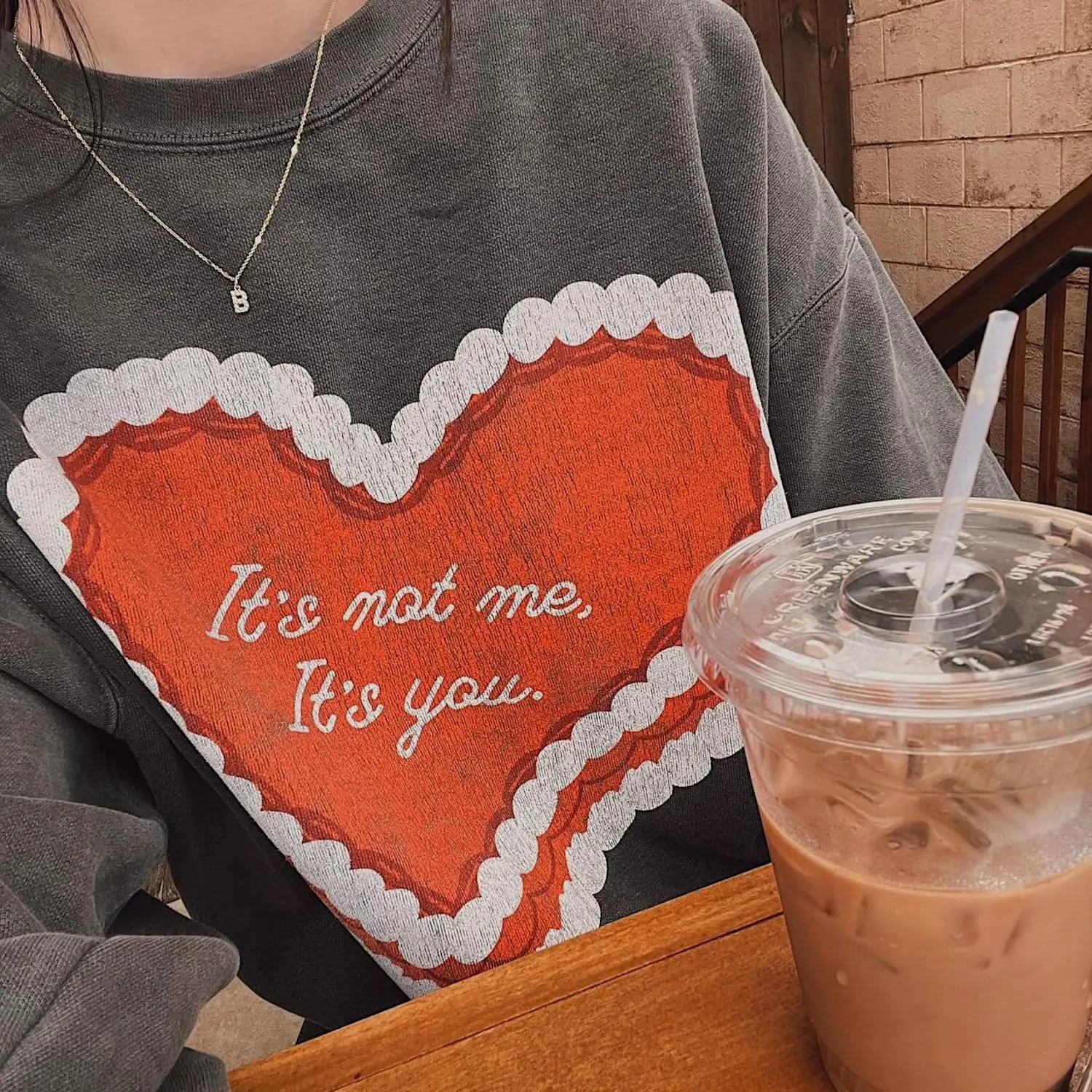 It's not me, its you Crewneck, anti vday single valentines shirt, trendy aesthetic valentines graphic sweatshirt