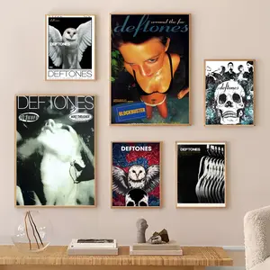 band D-Deftones Alternative Painting Calligraphy Gallery-Quality Canvas Wall Art Poster | Waterproof & Fade-Resistant | Minimalist Unframed Design | Living Room, Bedroom & Office Decor | Multiple Sizes | Holiday gifts