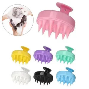 Silicone Shampoo Brush Scalp Massage Comb Hair Washing Combs Bath Shower Head Body Cleansing Massager Salon Hairdressing Tools Shampoo Scrubber
