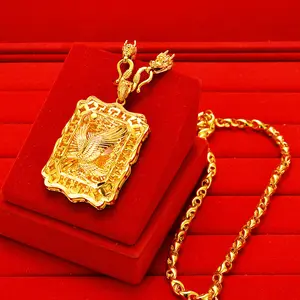 Hip-Hop Copper Eagle Wings Hollow Square Frame Pendant, Elegant Necklace, High-Quality Fortune Fashion Accessory with Unique Design and Rich Details, Ideal Valentine’s Day Gift for Women’s