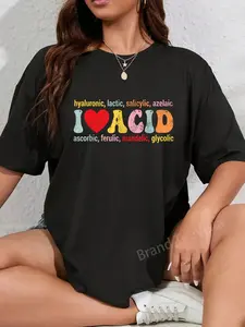 100% Cotton Vintage I Love Acid Dermatologist Skincare Skin Esthetician T-Shirt