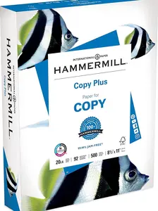Hammermill Printer Paper, 20 lb Copy Paper, 8.5 x 11 - 1 Ream (500 Sheets) - 92 Bright, Made in the USA