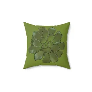 Succulent - Spun Polyester Square Pillow