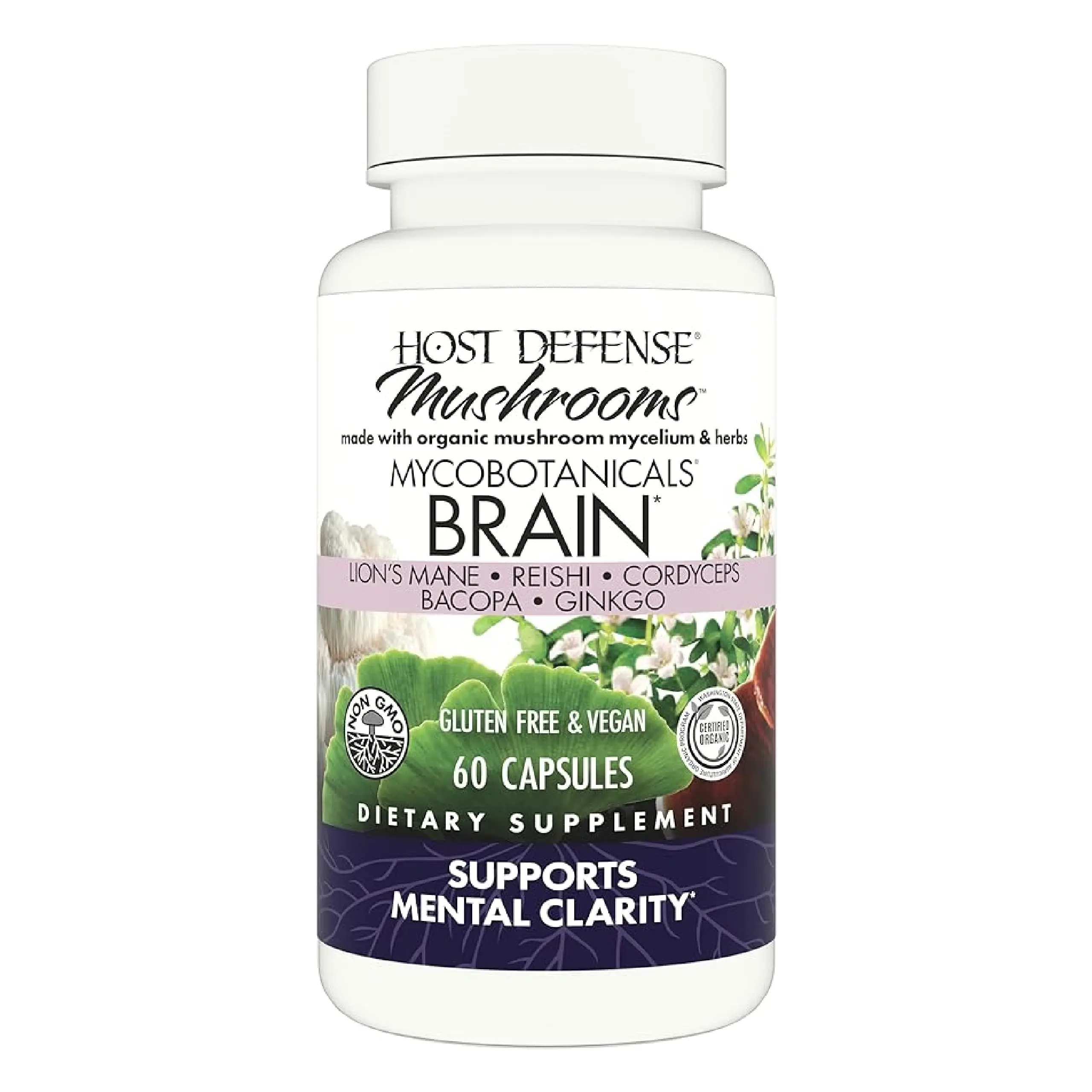 Host Defense MycoBotanicals Brain - 60 Count Host Defense MycoBotanicals Brain - 60 Count