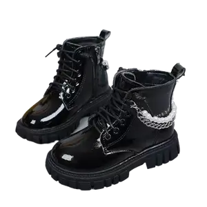 Unisex Kids’ Mid-Calf Boots    Black + Pearl Embellishments |           Zipper Closure + Thick TPR Sole |           Lightweight |           3-8 Yrs
