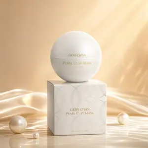 GENS CHAN Pearl Clay Mask Skin Repair Deep Pore Cleansing & Brightening Face Mask, Hydrating Pearl Mud Mask for Oil Control, Facial Spa Skin Care Treatment (200g / 7.1 oz)