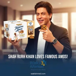 Famous Amos Chocolate Chip Cookies 2 oz 42 pk Shah Ruh Khan Loves Famous Amos Snack