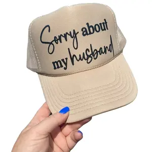 OTTO Sorry About My Husband Khaki Trucker Hat - Unisex Design