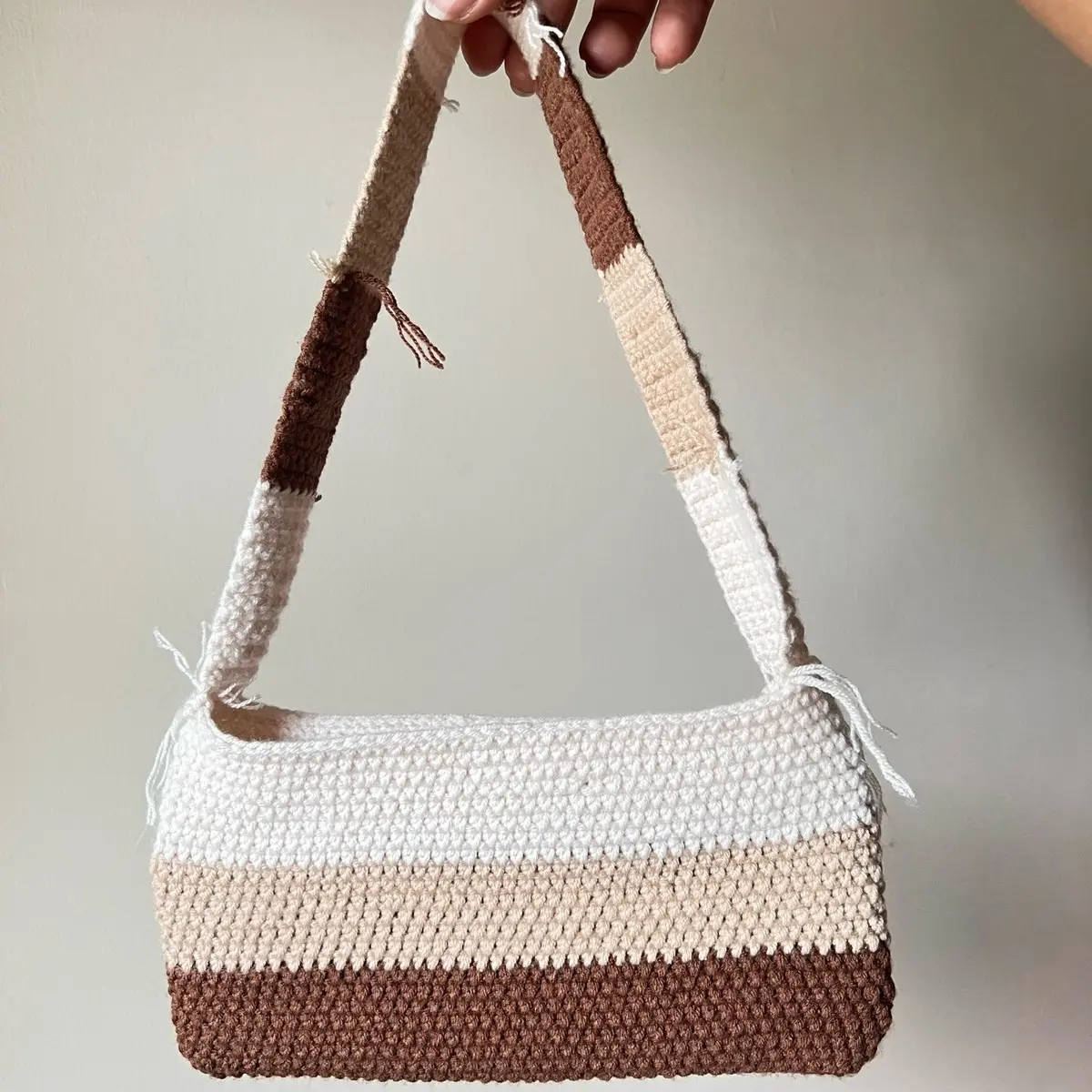 Enucence Handmade Multi Color Crochet Bags - Lightweight, Durable, and Spacious