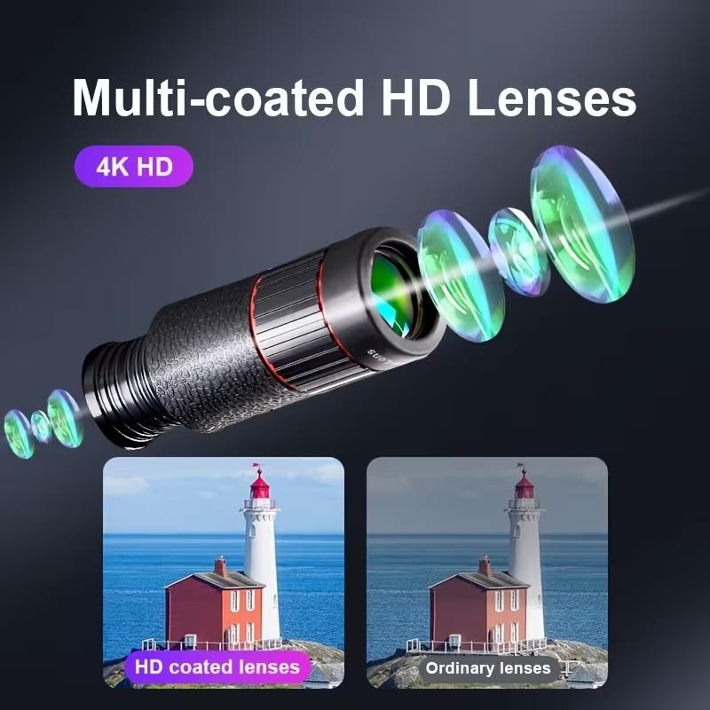 【CLEARANCE SALE】  Summervibes 8X Zoom Phone Camera Lens HD Telescope Clip-On for iPhone Android | Portable Travel Photography Gift