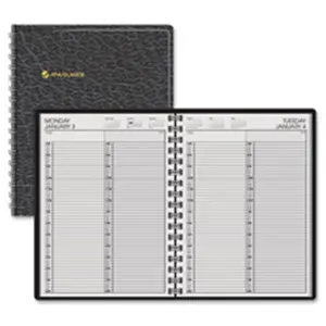 At-A-Glance  2 Person Apptmt Book-1DPP-Jan-Dec-.25Hrly-8 in. x 10.88 in.- BK