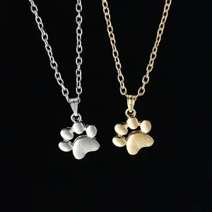 Fashionable daily simple creative mini cat claw necklace retro trend niche animal pattern jewelry