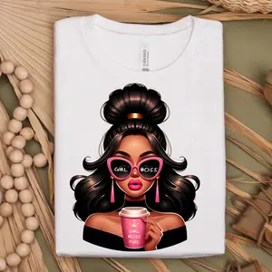 5-Pack or 10-Pack Girl Boss DTF Heat Transfer - DIY TShirt Printing