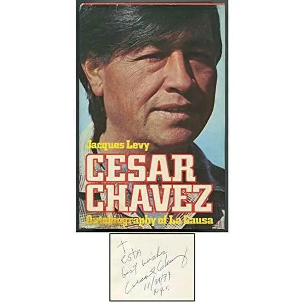 USED Book - Cesar Chavez: Autobiography of LA Causa by Jacques E. Levy (Hardcover) - english