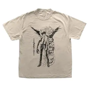 Anime Vintage Graphic Tee, Light Yagami Tee, Death Note Shirt, Manga Anime Shirt, Unisex T-Shirt, Anime Clothing Top Menswear Womenswear Streetwear