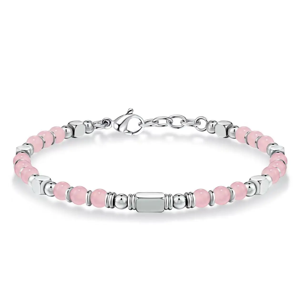 Pink Crystal   Silver