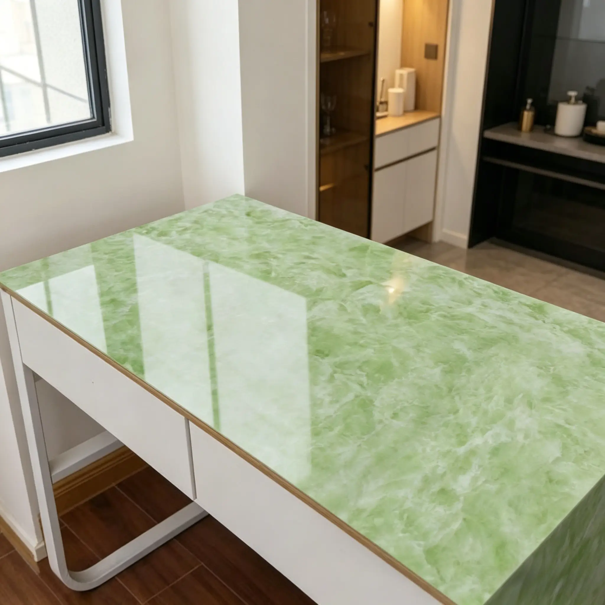 Marble Countertop Contact Paper, Self-Adhesive Waterproof Oil-Resistant Heat-Resistant Easy-Clean Film, Home Improvement Cover for Kitchen Counters, Cabinets, Shelves