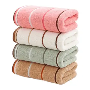 Thickened Bath Towel, 4 Counts Soft Absorbent Face Towel, Household Bathroom Towel for Home Hotel Travel, Thickened Wash Towel, Absorbent Thickened Towels