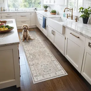 [Pet-friendly] Non slip washable kitchen rug. kitchen mat. oil-resistant floor mats for kitchen. hallway. door , Entryway, kitchen decor and accessories
