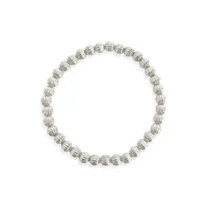 Silver Beaded Stackable Bracelet