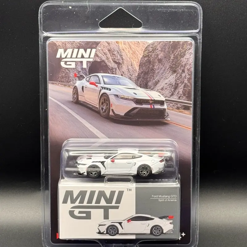Mini GT Ford Mustang GTD Spirit of America - White #1097 - New Release! - New in Blister Pack