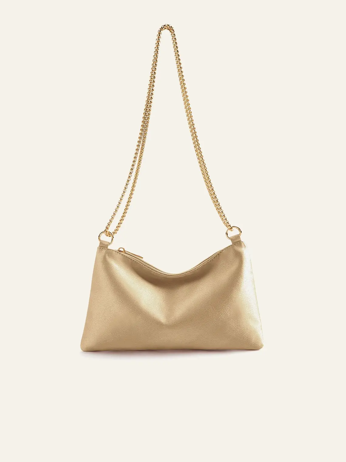 Azazie Women's Adjustable Strap Metallic Satin Shoulder Bag - Matching Color, Elegant Statement, Compact Fashionable Bag for Bridal Wedding Evening Events, Fashionable Bags