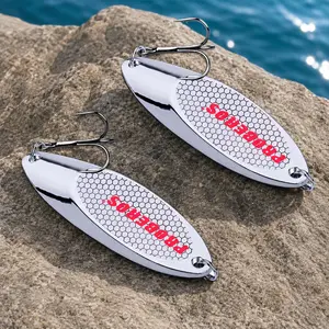 Stainless Steel Rustproof Spinnerbait Hard Lure Set, 12 Sizes Bionic Metal Spinning Fishing Lures for Freshwater Saltwater, Tangle-Free Casting Tackle with High-Precision Spoon Lures