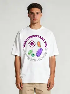 GEEKSOUTFIT What Doesn't Kill You Mutates and Tries Again Science Nerd T-Shirt Casual Cotton Graphic Tee for Daily Wear
