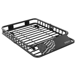 Heavy Duty 200 lbs Global Roof Rack Cargo Basket for SUVs, Trucks & Most Vehicles – Steel Luggage Holder, Ideal Rooftop Storage – Includes Extension