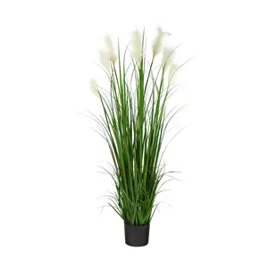 Nearly Natural 4.5' Plum Grass Artificial PlantGreen