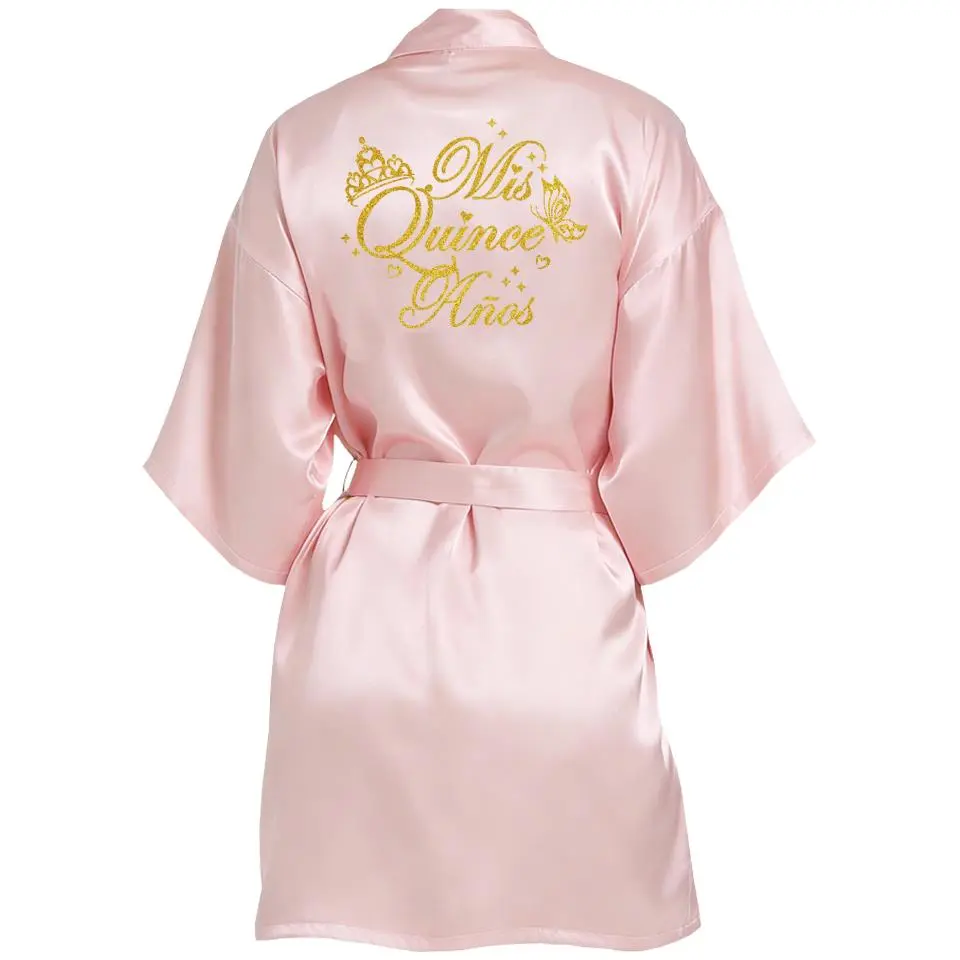 Mis Quince Años Quinceañera Robe Birthday Party Bathrobe Elegant Girls Celebration Gown for 15th Anniversary Ceremony Mis Quince Años Quinceañera Robe Birthday Party Bathrobe Elegant Girls Celebration Gown for 15th Anniversary Ceremony