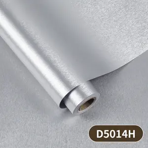 1 Roll 15.7 x 118 Inches Metallic Gold Silver Elevator Door Sticker, Stainless Steel Look Refrigerator Wrap, Waterproof Self-Adhesive Peel and Stick Wallpaper, Mirror Finish Home Decor for Appliances Cabinets, Removable Easy Clean Vinyl Film