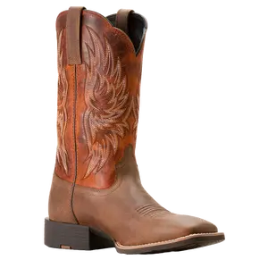 Ariat Men's Sport Rider Vintage Oak & Rustic Orange Cowboy Boot 10053565
