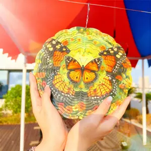 Wind Spinners Outdoor Butterfly -Birthday Gifts for Women Mom, Hanging Wind Sculptures Wind Spinners, 9.8 inch 3D Wind Spinner for Garden Decor for Outside, Garden, Patio, Yard