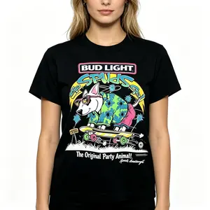 Vintage 1987 Bud Light Spud McKenzie Party Animal Tee |   All-Season Breathable Top
