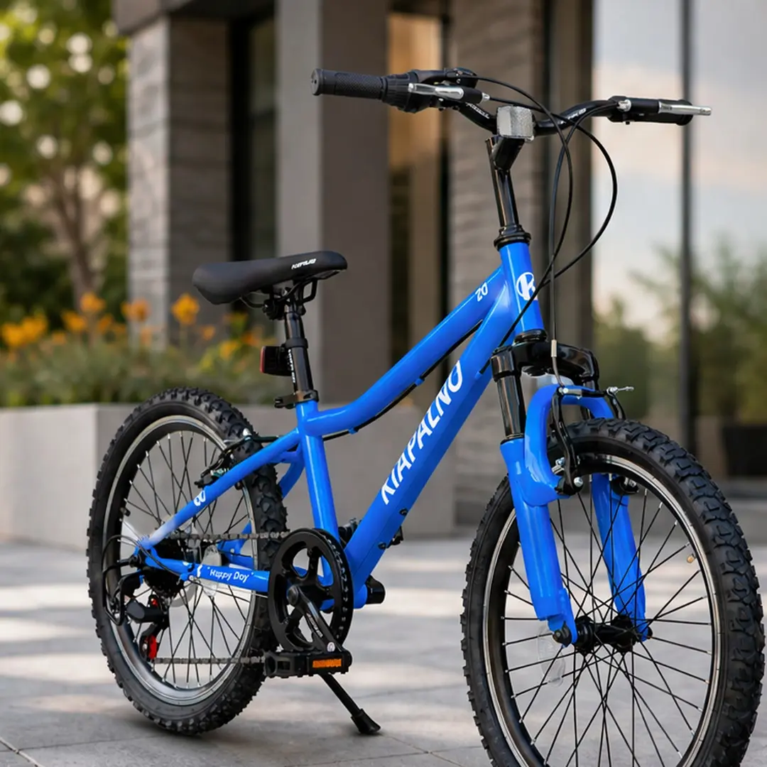 20-inch Off-Road Mountain Bike for Youth & Adults, 7-Speed Full Suspension with High-Carbon Steel Frame, Dual Handbrakes, Blue, Brakes Mtb, Some Assembly Required, Mountain Biking, Twist Shift, Unisex Names