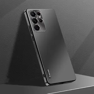 360 Full Shockproof TPU Case For Samsung Galaxy S23 S24 Ultra Plus 5G S23 Aluminum Metal Lens Armor Full Protection Mobile Cover