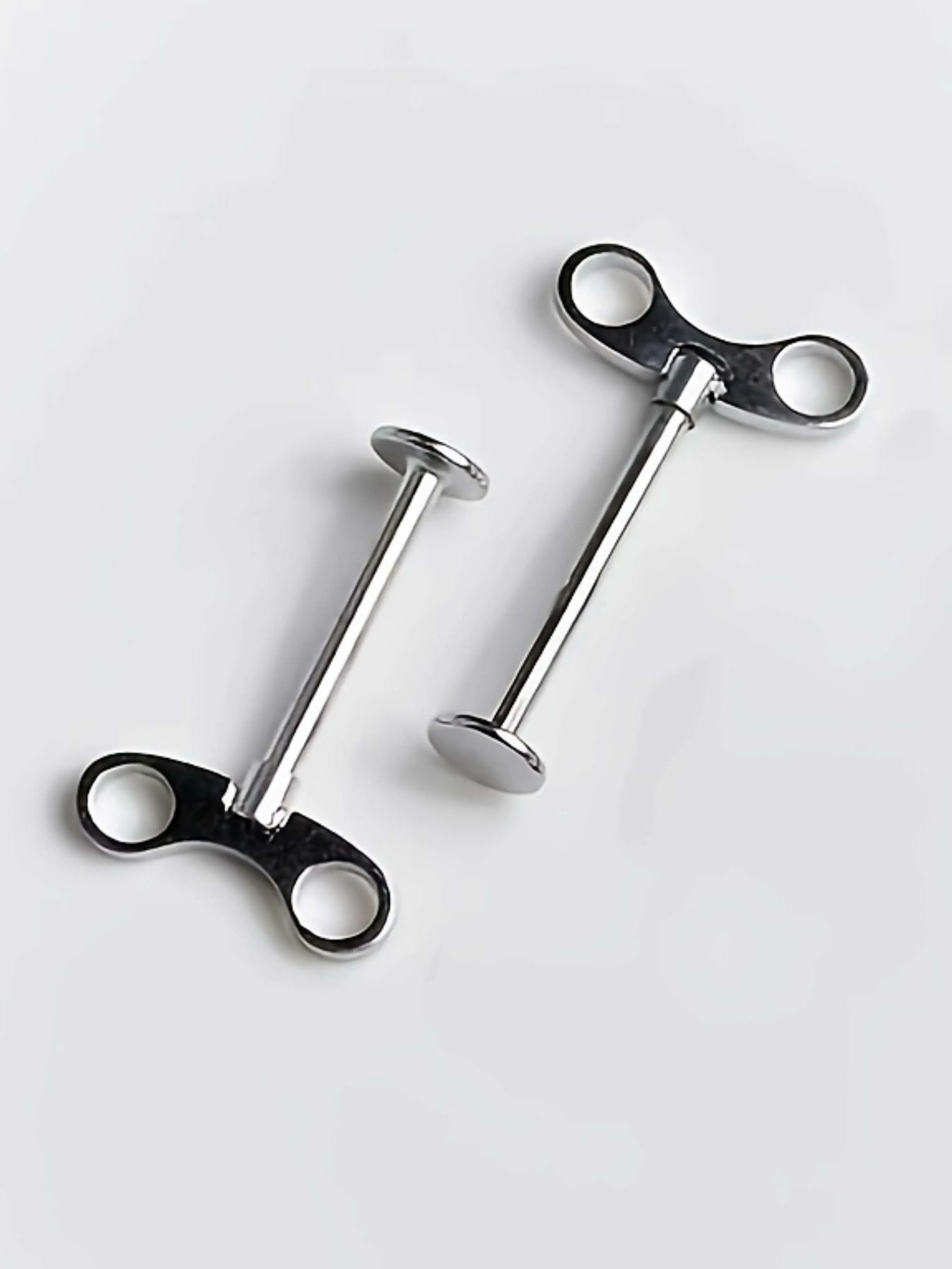1pc 304 Stainless Steel Gothic Punk Facial Piercing Ear Post - Lip & Bone  Stud, Key Switch