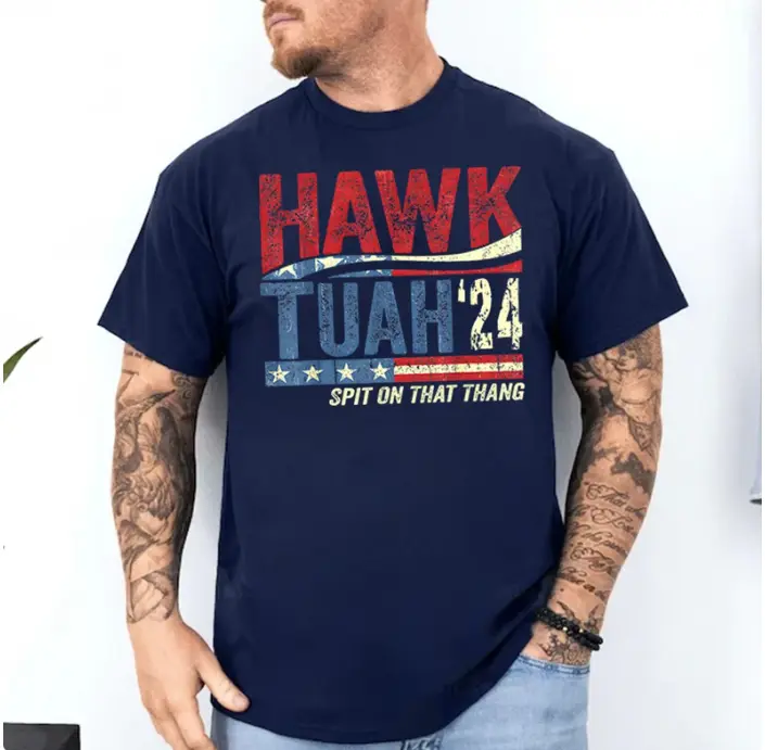 Hawk Tuah Spit on that Thang T-Shirt, TikTok Viral Tee, Hawk Tuah 24 Tee, Hawk Tuah TikTok Shirt, Funny Viral Tees, Hawk Tuah T-Shirt