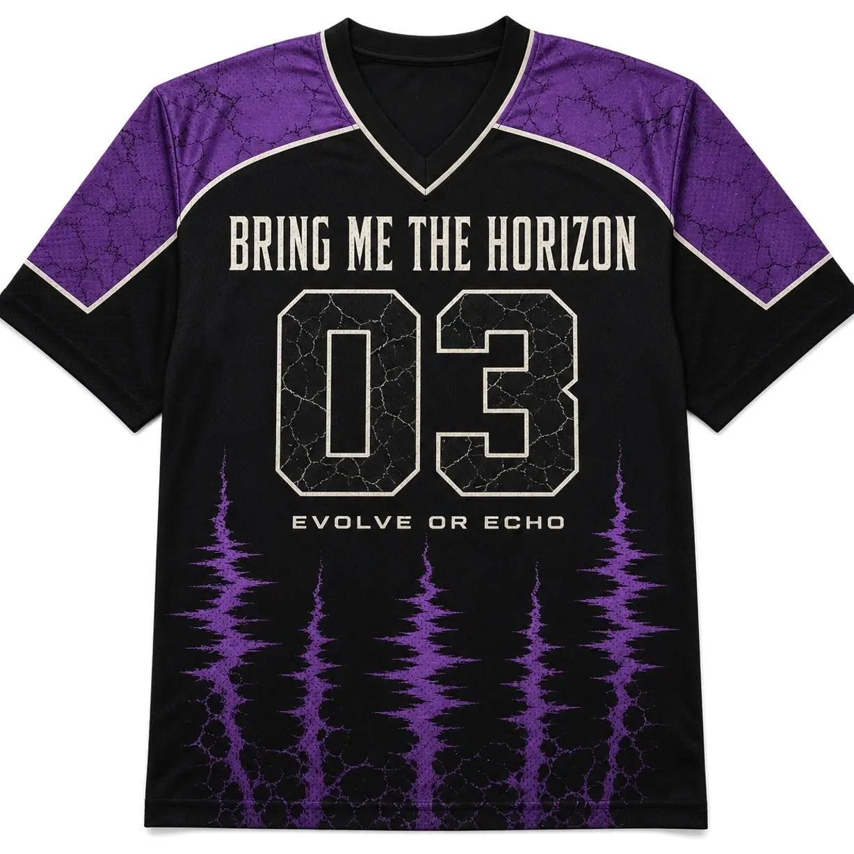 Bring Me The Horizon Evolve Or Echo AOP Football Jersey