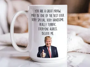 Papaw Mug, Funny Papaw Gift, Papaw Present, Papaw Birthday Gift, Papaw Christmas Gift, Worlds Best Papaw, First Dad Now Papaw, Gift for Him